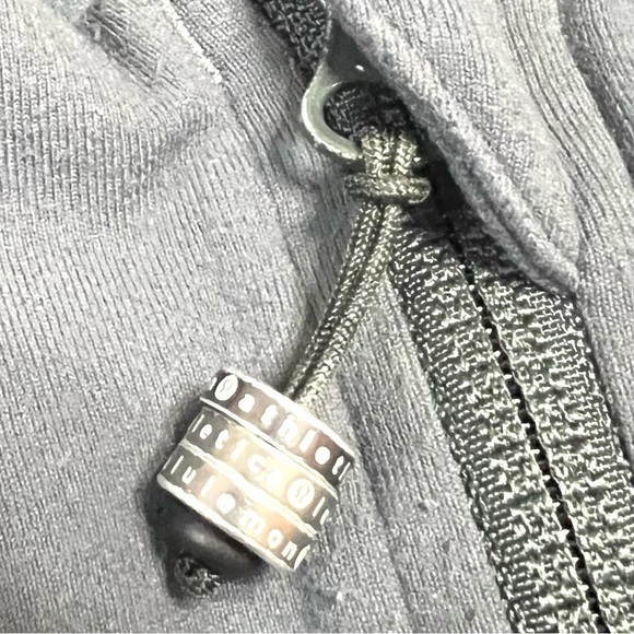 Lululemon Athletica Stride Gray Purple Space Dye Zip Front Hood Athletic Jacket - Picture 11 of 13